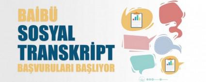 BAB\'DE SOSYAL TRANSKRPT UYGULAMASI BALIYOR