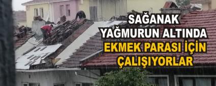 SAANAK YAMURUN ALTINDA EKMEK PARASI N ALIIYORLAR
