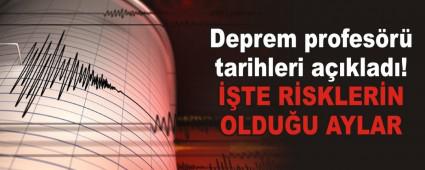 Deprem profesr tarihleri aklad!