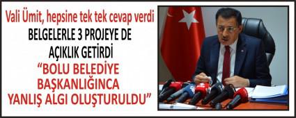 Vali mit, hepsine tek tek cevap verdi