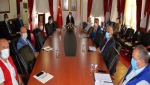 AFETZEDELERE YARDIM KAMPANYASI KOORDNASYON TOPLANTISI YAPILDI