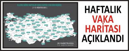 HAFTALIK VAKA HARTASI AIKLANDI