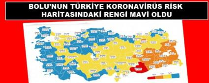 BOLU\'NUN TRKYE KORONAVRS RSK HARTASINDAK RENG MAV OLDU