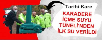 KARADERE ME SUYU TNEL\'NDEN LK SU VERLD