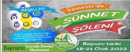 GEREDEDE TOPLU SNNET ORGANZASYONU YAPILACAK      