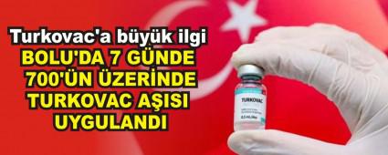 BOLU\'DA 7 GNDE 700\'N ZERNDE TURKOVAC AISI UYGULANDI