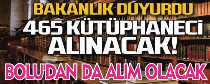 Kltr ve Turizm Bakanl 465 ktphaneci alm iin ilan yaynlad