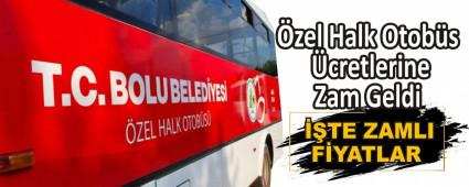 zel Halk Otobs cretlerine Zam Geldi