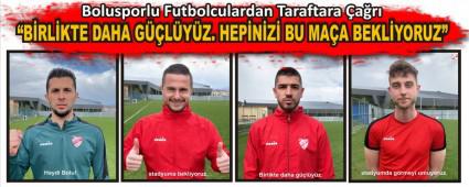 Bolusporlu Futbolculardan Taraftara ar