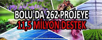 BOLU\'DA 262 PROJEYE 11,5 MLYON DESTEK