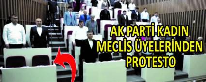 AK PART KADIN MECLS YELERNDEN PROTESTO