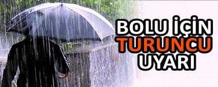 BOLU N TURUNCU UYARI