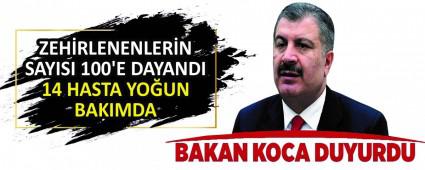 ZEHRLENENLERN SAYISI 100\'E DAYANDI 14 HASTA YOUN BAKIMDA