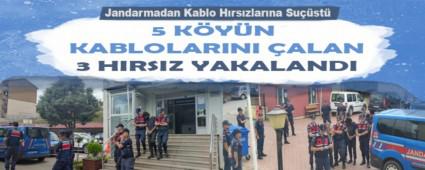 5 KYN KABLOLARINI ALAN 3 HIRSIZ YAKALANDI