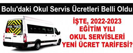 Bolu\'daki Okul Servis cretleri Belli Oldu