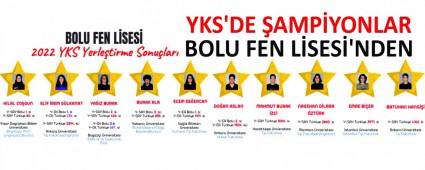 YKS\'DE AMPYONLAR BOLU FEN LSES\'NDEN