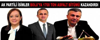 AK PARTL SMLER BOLU\'YA 1700 TON ASFALT BTM KAZANDIRDI