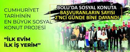 BOLU\'DA SOSYAL KONUTA BAVURANLARIN SAYISI 2\'NC GNDE BNE DAYANDI