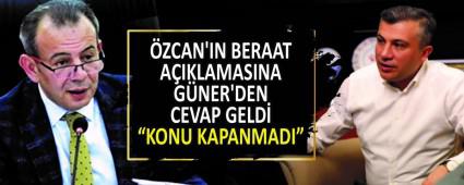 ZCAN\'IN BERAAT AIKLAMASINA GNER\'DEN CEVAP GELD