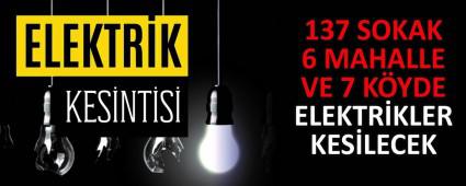 137 SOKAK 6 MAHALLE VE 7 KYDE ELEKTRKLER KESLECEK