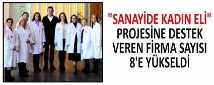 \"SANAYDE KADIN EL\" PROJESNE DESTEK VEREN FRMA SAYISI 8\'E YKSELD