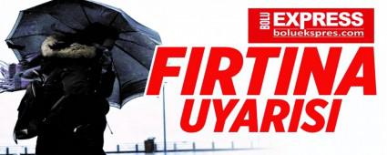 METEOROLOJ\'DEN FIRTINA UYARISI!