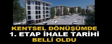 KENTSEL DNMDE  1.ETAP HALE TARH BELL OLDU 