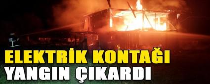 ELEKTRK KONTAI YANGIN IKARDI