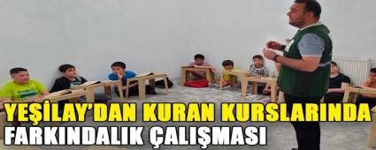 YELAY\'DAN KURAN KURSLARINDA FARKINDALIK ALIMASI