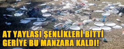 AT YAYLASI ENLKLER BTT, GERYE BU MANZARA KALDI!