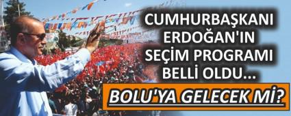 CUMHURBAKANI ERDOAN\'IN SEM PROGRAMI BELL OLDU... BOLU\'YA GELECEK M?