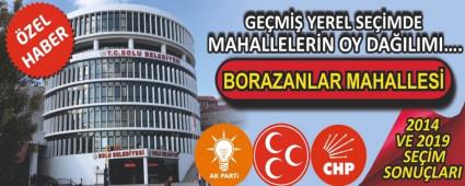 BORAZANLAR MAHALLESNDE 2014 VE 2019 SEMLERNDE KM NE KADAR OY ALDI?