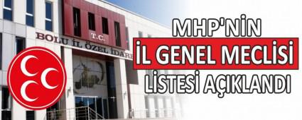 MHP\'nin l Genel Meclisi Aday listesi