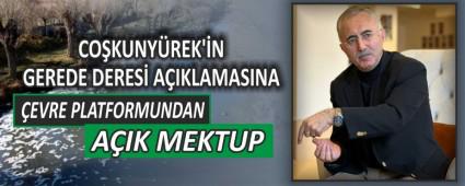 COKUNYREK\'N GEREDE DERES AIKLAMASINA  EVRE PLATFORMUNDAN AIK MEKTUP