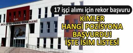17 ii alm iin rekor bavuru