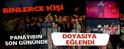 Binlerce kii panayrn son gnnde doyasya elendi