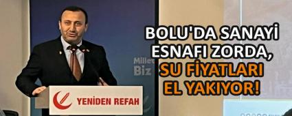 BOLU\'DA SANAY ESNAFI ZORDA, SU FYATLARI EL YAKIYOR!