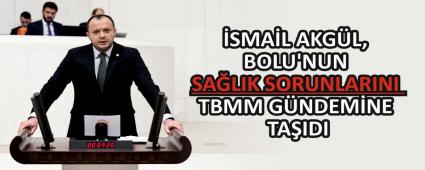 SMAL AKGL, BOLU\'NUN SALIK SORUNLARINI TBMM GNDEMNE TAIDI