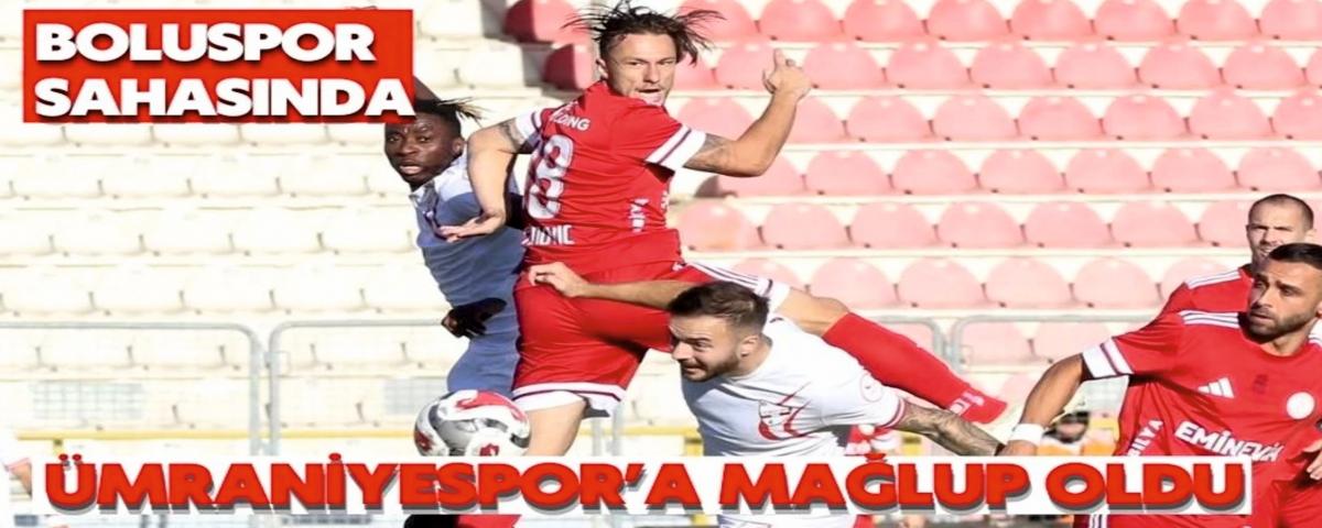 Boluspor Sahasnda mraniyespor'a Malup Oldu