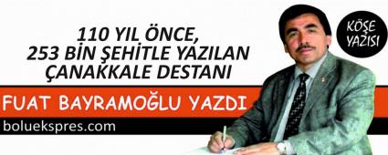 110 YIL NCE, 253 BN EHTLE YAZILAN ANAKKALE DESTANI