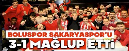 Zorlu Mcadelede Boluspor, Sakaryaspor\'u 3-1 Malup Etti