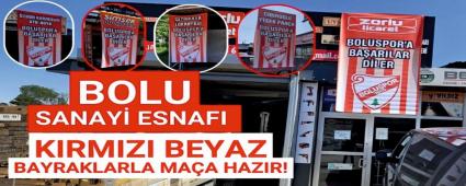 Bolu Sanayi Esnaf Krmz Beyaz Bayraklarla Maa Hazr!\"