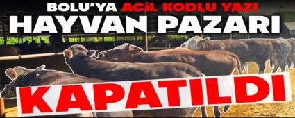 HAYVAN PAZARI KAPATILDI