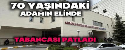 70 yandaki adamn elinde kstebek tabancas patlad