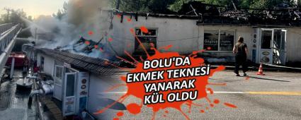 BOLU\'DA EKMEK TEKNES YANARAK KL OLDU