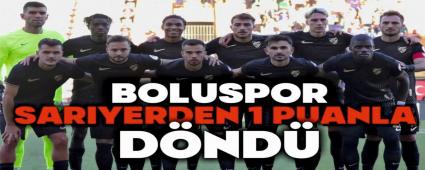 Boluspor, Sarıyer'den 1 Puanla Döndü Boluspor, Sarıyer'den 1 Puanla Döndü