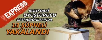BOLU\'DAK UYUTURUCU OPERASYONLARINDA 13 PHEL YAKALANDI