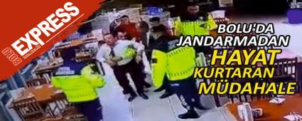 BOLU\'DA JANDARMADAN HAYAT KURTARAN MDAHALE