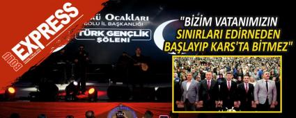 "BİRLİĞİMİZ TURAN'DIR, HEDEFİMİZ KIZIL ELMA'DIR" "BİRLİĞİMİZ TURAN'DIR, HEDEFİMİZ KIZIL ELMA'DIR"