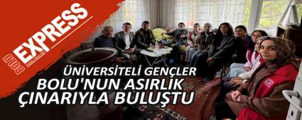ÜNİVERSİTELİ GENÇLER BOLU'NUN ASIRLIK ÇINARIYLA BULUŞTU ÜNİVERSİTELİ GENÇLER BOLU'NUN ASIRLIK ÇINARIYLA BULUŞTU